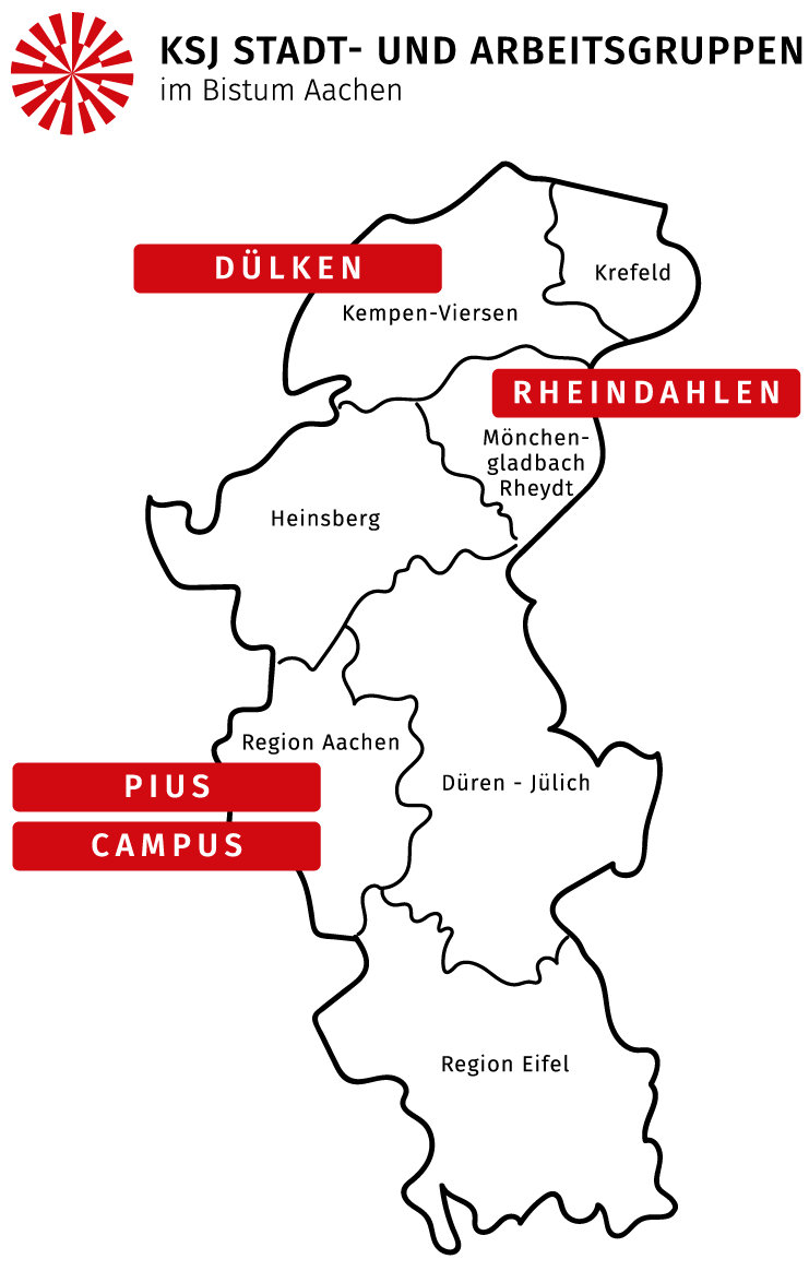 Städtekarte Übersicht (c) KSJ Aachen